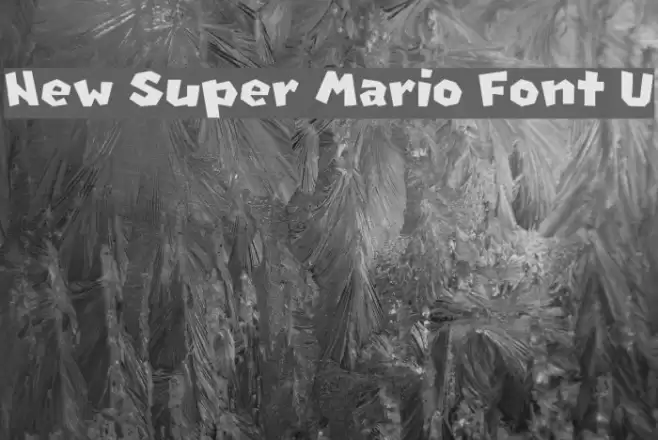 New Super Mario Font U Font examples