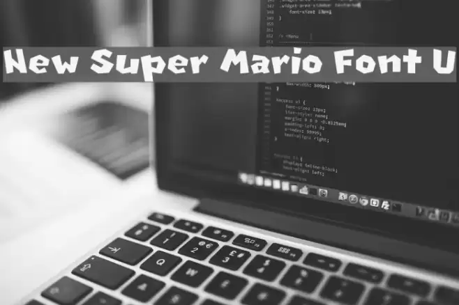 New Super Mario Font U Font examples