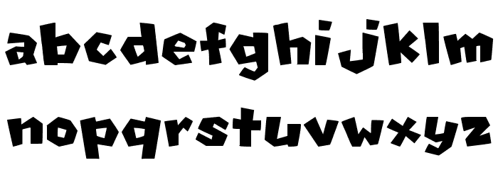 New Super Mario Font U Font LOWERCASE