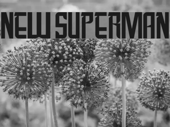 New SuperMan Font examples