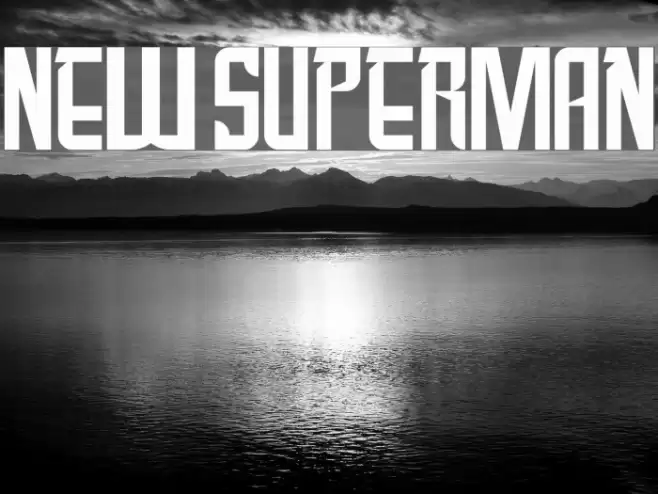 New SuperMan Font examples