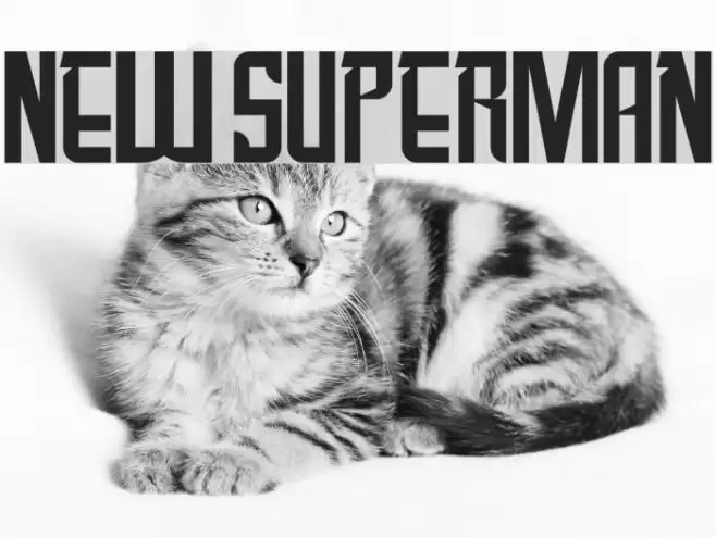 New SuperMan Font examples