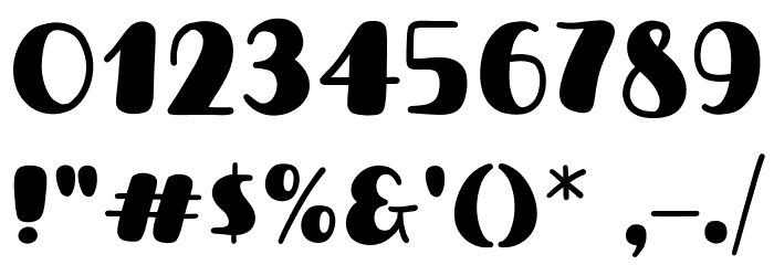 New Sushi Font OTHER CHARS