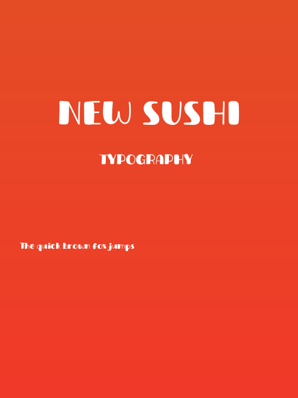 New Sushi Poster