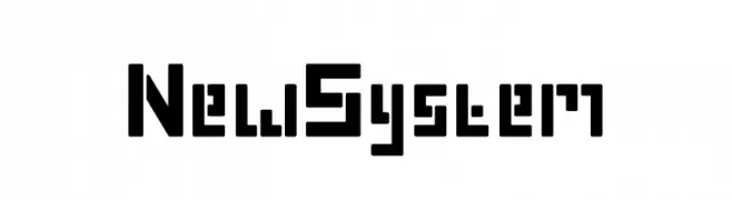 New System  フリーフォントのダウンロード