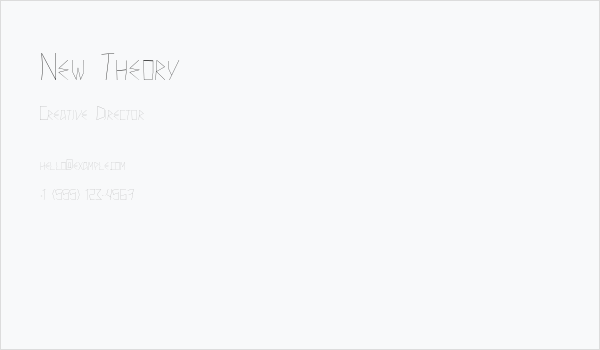 New Theory Business Card