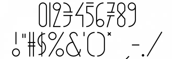 New Vera Font OTHER CHARS