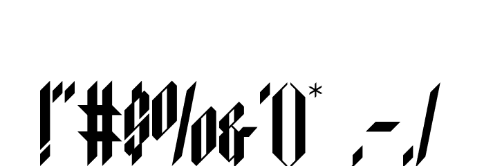 New Victoria Demo Font OTHER CHARS