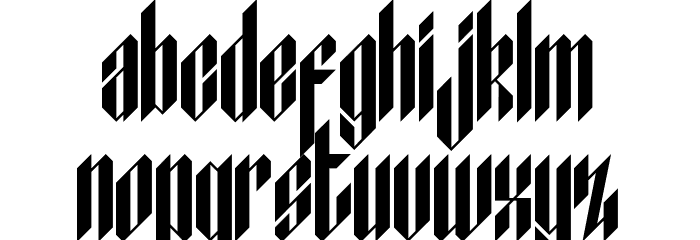New Victoria Demo Font LOWERCASE