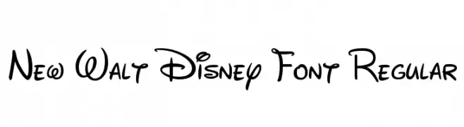 New Walt Disney Font Regular 