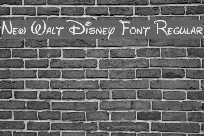 New Walt Disney Font Regular Font examples