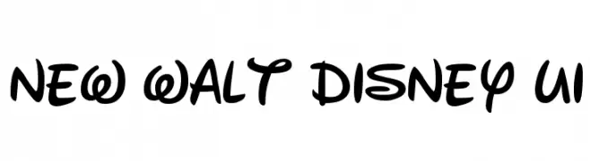 New Walt Disney UI  Frei Schriftart Herunterladen