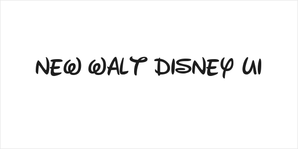 New Walt Disney UI Logo