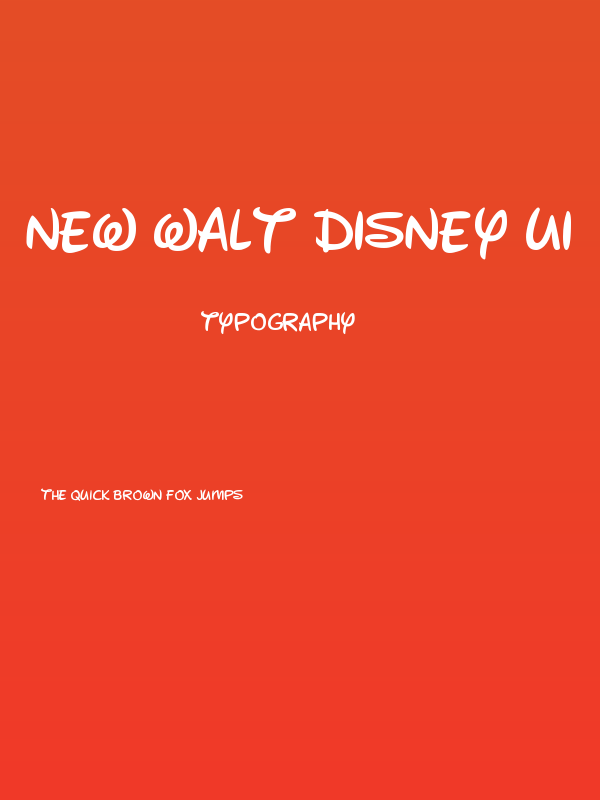 New Walt Disney UI Poster