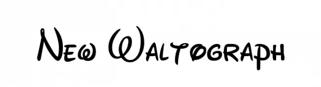 New Waltograph  تنزيل الخطوط