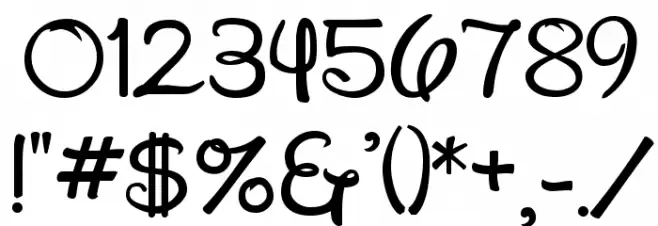New Waltograph Font OTHER CHARS