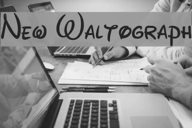 New Waltograph Font examples