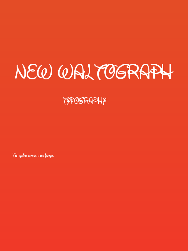 New Waltograph Poster