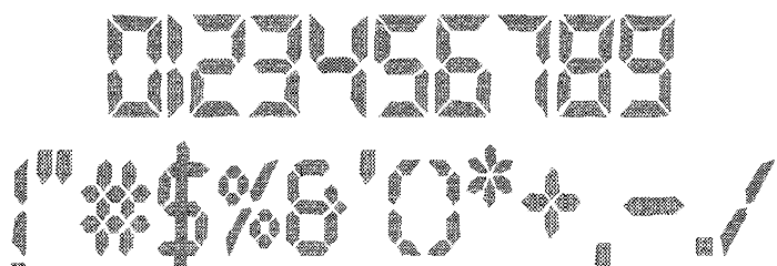 New Watch Font OTHER CHARS