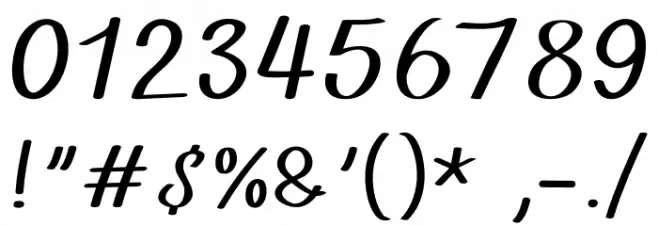 New Wishes Font OTHER CHARS