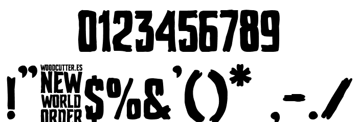 New World Order Font OTHER CHARS