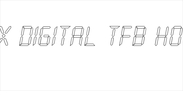 New X Digital tfb Hollow Logo