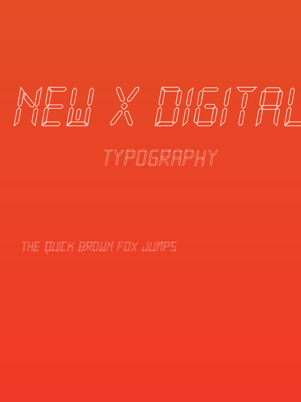 New X Digital tfb Hollow Poster