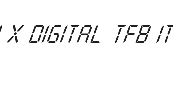 New X Digital tfb Italic Logo