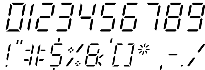 New X Digital tfb Light Font OTHER CHARS