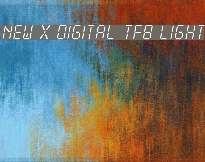 New X Digital tfb Light Font examples