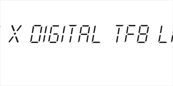 New X Digital tfb Light Logo