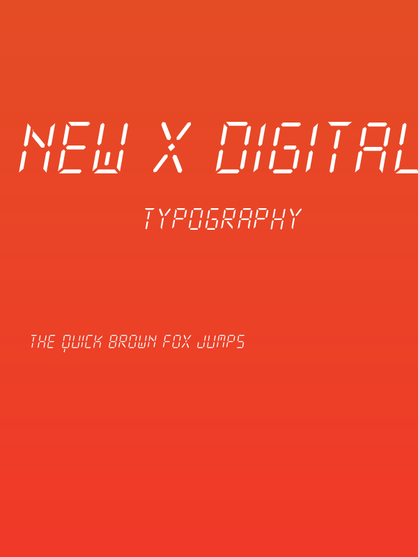 New X Digital tfb Light Poster