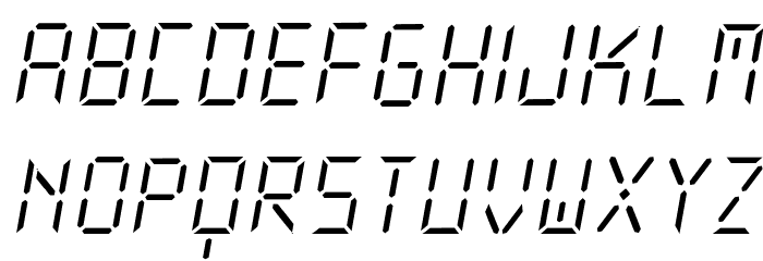 New X Digital tfb Light Font LOWERCASE