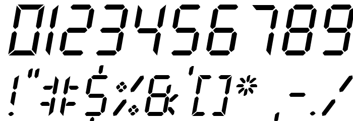 New X Digital tfb Font OTHER CHARS