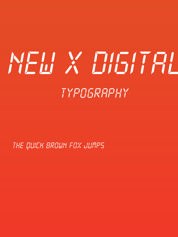 New X Digital tfb Poster