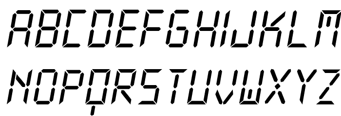 New X Digital tfb Font LOWERCASE