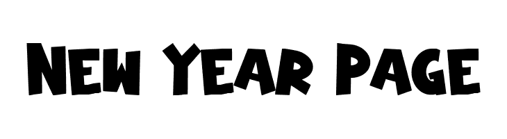 New Year Page  免费字体下载