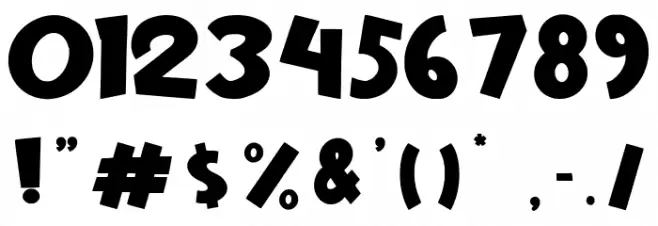 New Year Page Font OTHER CHARS