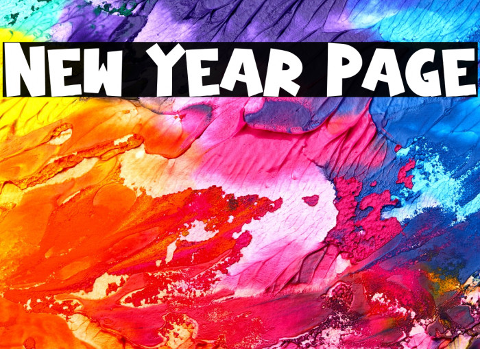 New Year Page Example 1