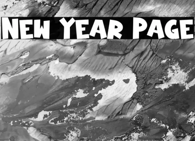 New Year Page Font examples