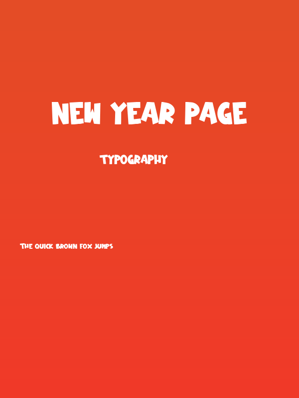 New Year Page Poster