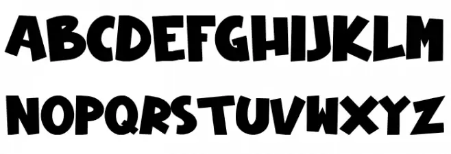 New Year Page Font LOWERCASE