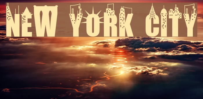 New York City Font examples