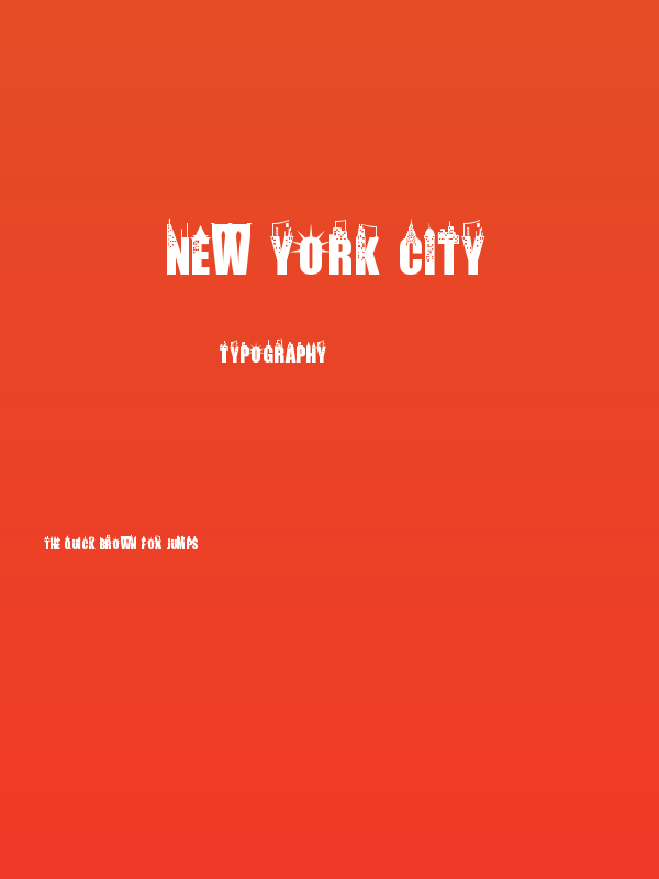 New York City Poster