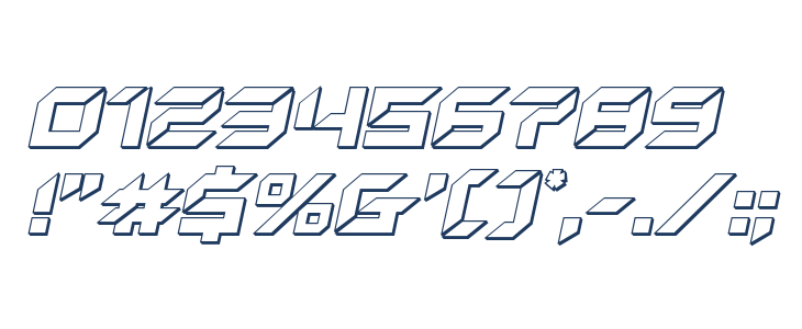 New York Escape 3D Italic Other Characters