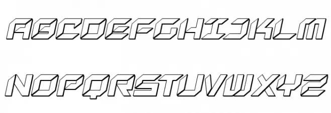 New York Escape 3D Italic Шрифта ВЕРХНИЙ