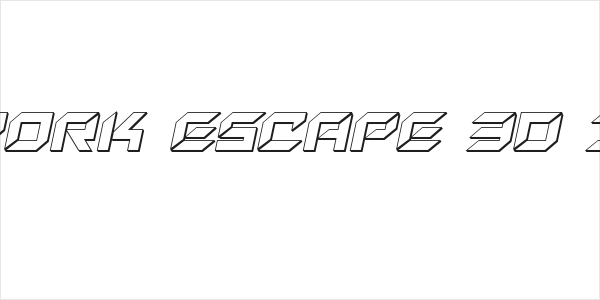 New York Escape 3D Italic Logo