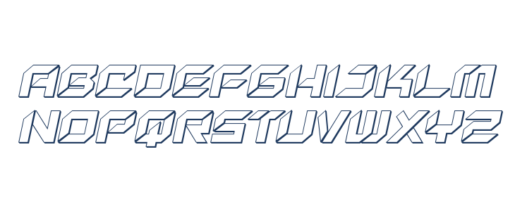 New York Escape 3D Italic Lowercase