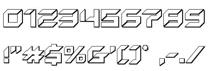 New York Escape 3D Font OTHER CHARS