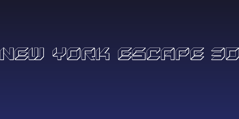 New York Escape 3D Social Header